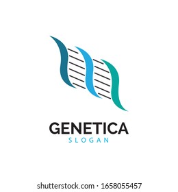 Human DNA and genetic vector icon design illustration