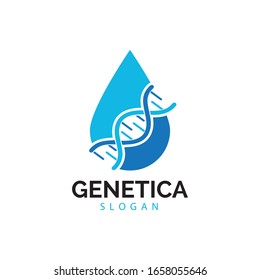 Human DNA and genetic vector icon design illustration