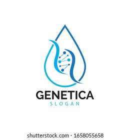 Human DNA and genetic vector icon design illustration