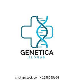 Human DNA and genetic vector icon design illustration