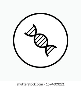 Human DNA Genetics Icon - Vector, Sign and Symbol for Design, Presentation, Website or Apps Elements.