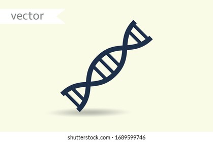 Human DNA Genetics Icon - Vector, Sign and Symbol for Design, Presentation, Website or Apps Elements.
