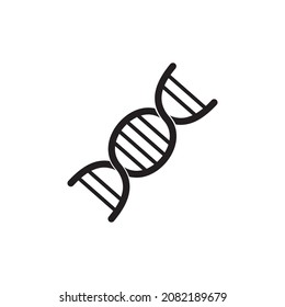 Human DNA Genetics Icon - Vector, Sign and Symbol for Design