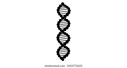 In: Human DNA Icon, Medical Concept Vektorillustration.