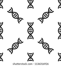 Human Dna Icon Seamless Pattern Vector Art Illustration