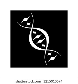 Human Dna Icon Vector Art Illustration