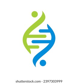 Logo der menschlichen DNA-Symbol, Vektorsymbol