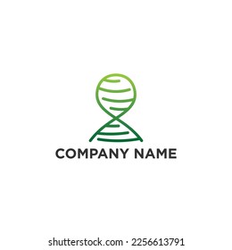 human DNA logo vector, medical logo inspiration