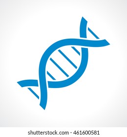 Human dna structure icon vector illustration isolated on white background