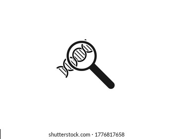 Human DNA Test Icon - DNA - Suchsymbol Zeichen