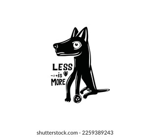 Human Dog Silhouette, art vector design