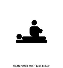 human doing massage outline icon. Signs and symbols can be used for web, logo, mobile app, UI, UX