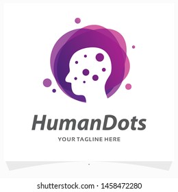 Human Dots Logo Design Template