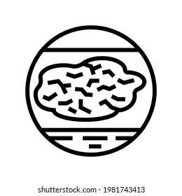 human dry skin health problem line icon vector. human dry skin health problem sign. isolated contour symbol black illustration