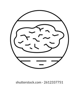 human dry skin health problem line icon vector. human dry skin health problem sign. isolated contour symbol black illustration