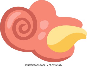 Human Ear Cochlea Inner Structure Illustration