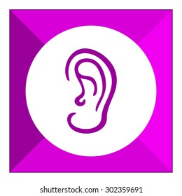 Human ear icon