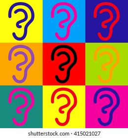 Human ear sign