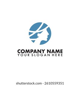 Human and earth editable logo vector