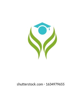 human education logo modern sign template
