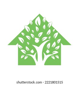 Plantilla de diseño del logotipo del árbol de la educación humana. Estudiantes con vector del logotipo de la tapa de graduación.	