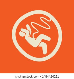 human embryo in a cell - illustration/icon template