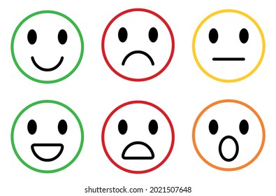 human emotion icon over white background