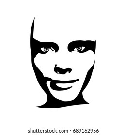 Human emotions expression vector illustration. Isolated avatar of the expressions face. Emotional head illustration.