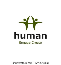 Human Engage Create Logo Vector Templates Stock Vector (Royalty Free ...