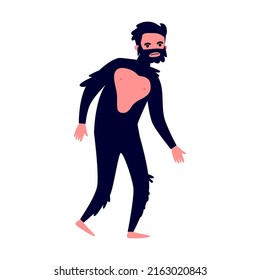 Human evolution theory flat vector illustration. Way from monkey to cyborg or robot. Cavemen as ancestors. Anthropology, reality and history