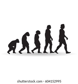 Human Evolution. Vector Illustration