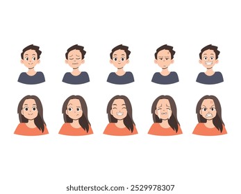 Zeichensatz für menschliche Ausdrücke 