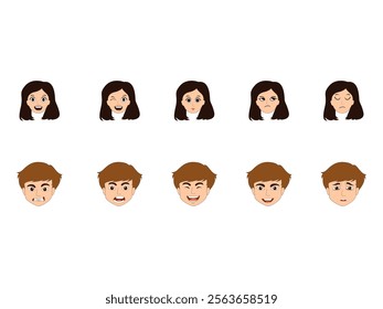 Human Expression Design Element Set