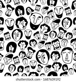 Human Expression Life Doodle Stock Vector (Royalty Free) 1687639192 ...