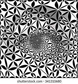 Human eye abstract vector illustration.