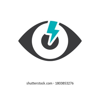 Human Eye With Acute Pain Colored Icon. Visual Organ Disease Symptom, Blindness Symbol