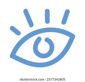 Human eye color doodle element