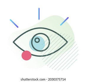 Human Eye - Curiosity - Icon as EPS 10 File