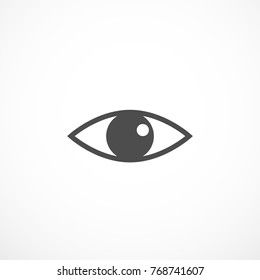 Human eye. Eyeball icon. Pupil sign illustration