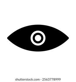 Human eye icon. Concept of vision, sight, and surveillance.