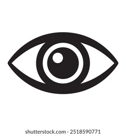 Human eye icon, eyeball vector icon.