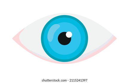human eye icon on white background
