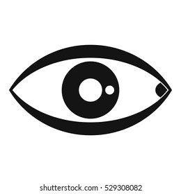 Human eye icon. Simple illustration of human eye vector icon for web