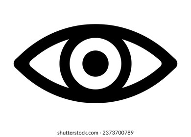 Human eye icon symbol. vector illustration