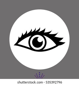 human eye, icon, vector illustration EPS 10
