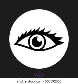 human eye, icon, vector illustration EPS 10