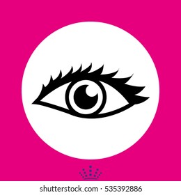 human eye, icon, vector illustration EPS 10