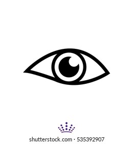 human eye, icon, vector illustration EPS 10