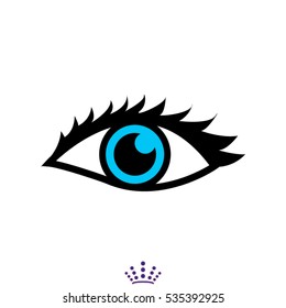 human eye, icon, vector illustration EPS 10