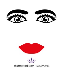human eye, icon, vector illustration EPS 10